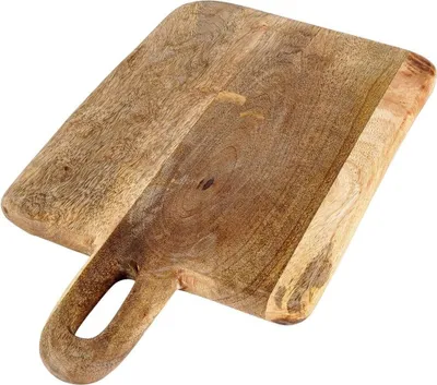 Image de Vilde | Planche de service - 33x20 cm - Protection humidité - Bois de manguier - Planche à découper avec poignée