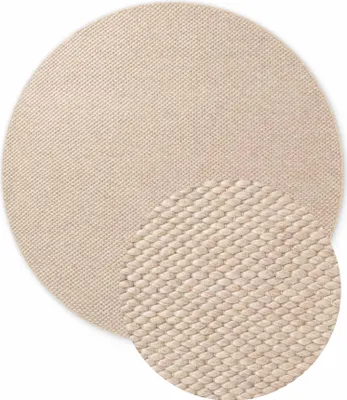 Produktbild von Elle Decoration Lyon Wollteppich Beans Natur Beige