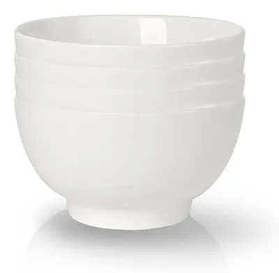Immagine prodotto di Set di ciotole in Vetroceramica, 4 pezzi, capacità 1400 ml, colore bianco, diametro 18 cm