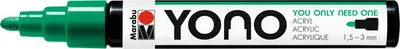 Produktbild von Marabu Acrylmarker YONO 1.5 - 3 mm, Grün, Mehrfarbig, 1 Farben, 1,5 mm, 3 mm, Kanvas, Stoff, Glas, Metall, Kunststoff, Stein, Holz