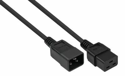 Zdjęcie produktu dla Kabelmeister SK2090-S050, 5 m, IEC C20, IEC C19, H05VV-F, 250 V, 16 A