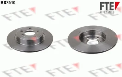 Produktbild von 2 Bremsscheiben Hinterachse voll Ø 295 mm 10 mm FTE für u.a. MB B-KLASSE