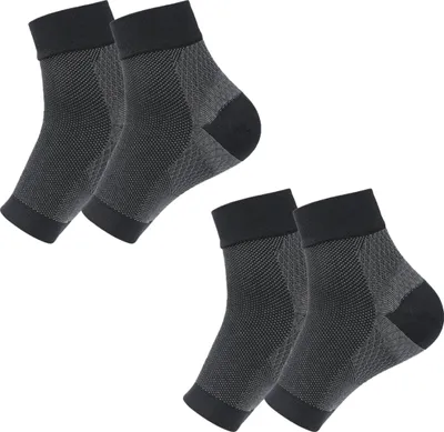 Produktbild von Kompressionsmanschetten für den Fuß bei Plantarfasziitis zur Rehabilitation nach Verletzungen und bei Gelenkschmerzen. Knöchelbandage – sofortige Linderung und Unterstützung bei Achillessehnenentzündung, Senkfuß, Fersensporn, Schwellungen und Müdigkeit