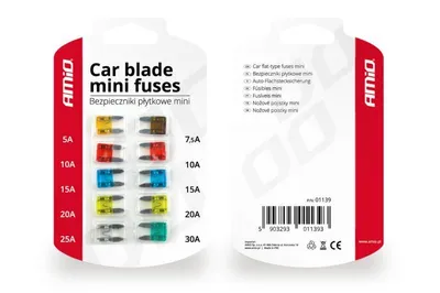 Zdjęcie produktu dla Zestaw mini bezpieczników nożowych 10KS