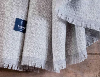 Produktbild von Eskimo Plaid Calla 130 x 180 cm grau / weiss