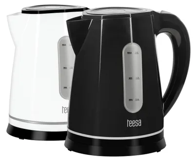 Produktbild von Teesa TSA1020B Kabelloser Wasserkocher, Kunststoff, Schwarz
