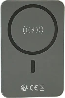 Produktbild von Forever, MagSafe Powerbank 5000mAh mit Digitalanzeige USB-C und Lightning, Schwarz