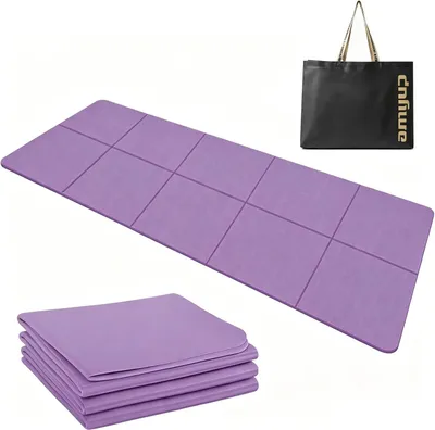 Produktbild von Yogamatte faltbar 183x61x0,8 cm, rutschfest, TPE, mit Tragetasche, für Pilates