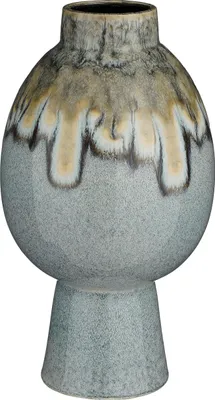 Image de Mica Decorations Vase Helma - H38 x Ø22 cm - Bleu