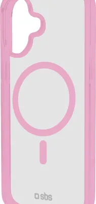 Produktbild von SBS TEMAGCOLIP1661P, Cover, Apple, iPhone 16, 15,5 cm (6.1"), Pink, Transparent