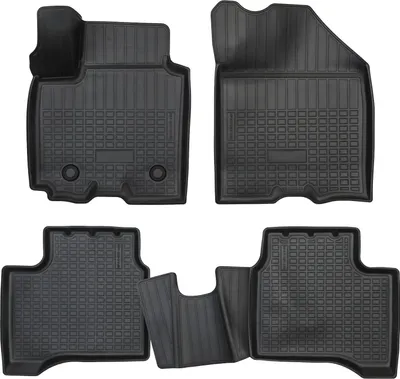 Image de Tapis De Sol En Caoutchouc TPE Pour Suzuki Swift 5 2017-2023 4pcs, Système de Fixation Bord Haut Noir Antidérapant Toutes Saisons