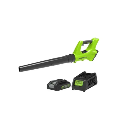 Produktbild von Greenworks G24ABK2 Accu-Laubbläser 24 V - mit Akku und Ladegerät