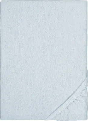 Produktbild von biberna Melange-Flanell Spannbetttuch 0841380 MELANGE UNI color: ciel, size: 1x 180x200 cm - 200x200 cm