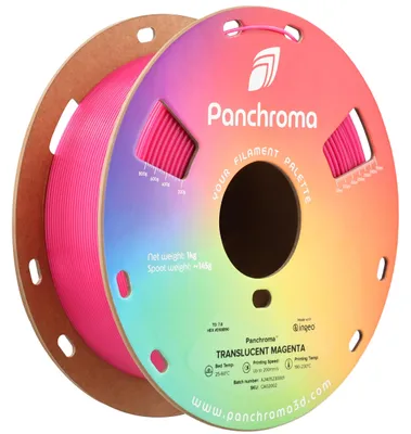 Zdjęcie produktu dla PLA, przezroczysty, 1,75 mm, kolor magenta, 1 kg