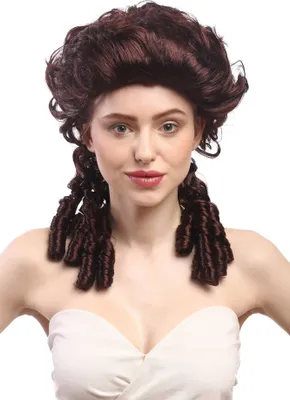 Produktbild von WIG ME UP Perücke Barock Spirallocken Toupiert Braun DH1009-ZA30