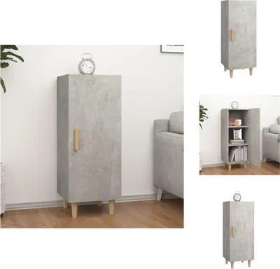 Produktbild von vidaXL Sideboard Betongrau 34,5x34x90 cm Holzwerkstoff -  Sideboards