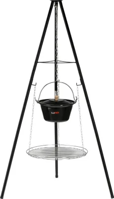 Zdjęcie produktu dla Grill wiszący na trzech nogach i wiszący kocioł 49 cm