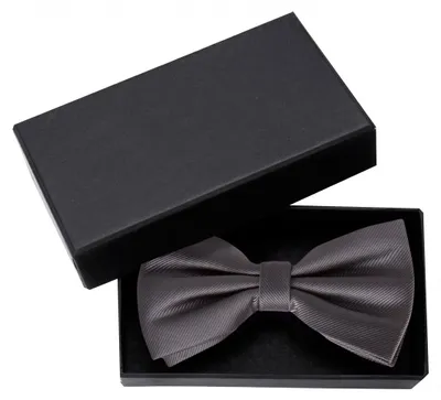 Produktbild von Fabio Farini - 1 Stück Graue Herren Fliegen - Männer Querbinder Vorgebunden Bowtie Einfarbig Uni Dunkelgrau - Deep Forest