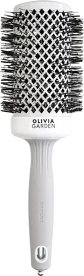 Produktbild von Olivia Garden Blowout Shine - Weiß&Grau Haarbürste 55 mm