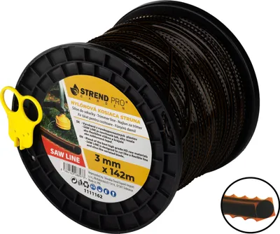 Produktbild von Mähfaden SawLine, 3 mm, L-142 m, gezahnt
