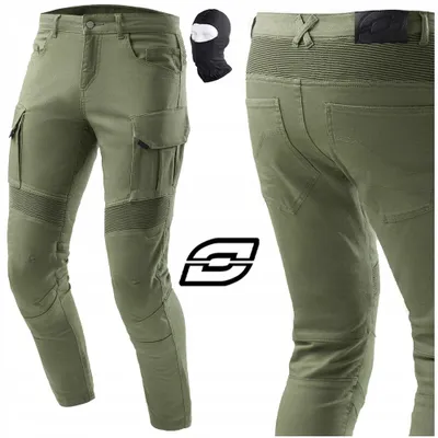 Produktbild von OZONE Faster Motorradjeans mit Polyamid-Schicht und Knieprotektoren | Motorradhose Jeanshose | Blau | 30/34