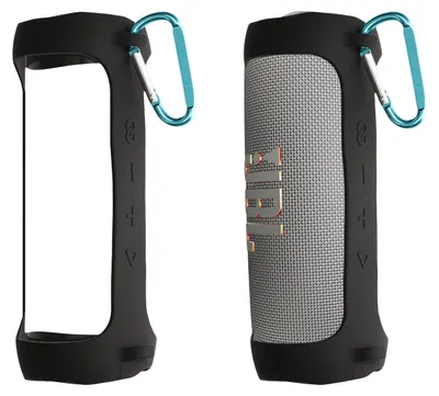 Produktbild von kwmobile Silikon Hülle für JBL Flip 6 / Flip 5 Hülle - Schutzhülle für Mini Speaker - Cover Bluetooth Lautsprecher - Case Schwarz