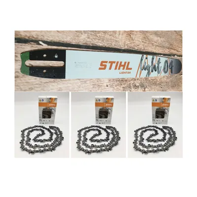 Produktbild von Vodiaca lišta STIHL Light 04 40 cm / 16" - 3/8" - 1,6 mm 30030007713 + 3x reťaz STIHL 36210000060