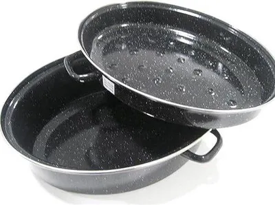 Image de Bijoux en aluminium fondu, Ø 42 cm - Grand four avec revêtement en émail