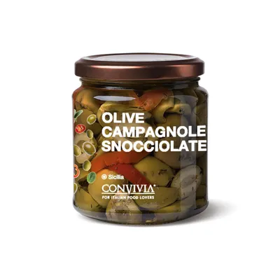 Zdjęcie produktu dla Oliwki kampanijne, bez pestek, 280 g