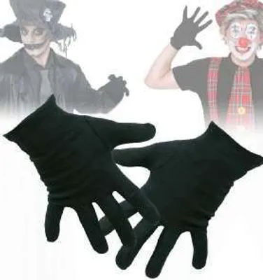 Produktbild von Handschuhe Schwarz Clown Karneval Fasching Halloween Party Cosplay Anime