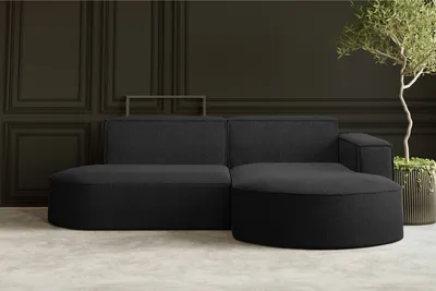 Produktbild von Kaiser Möbel Ecksofa, Sofa L form, Couch L form MODENA L STUDIO stoff Verita Anthrazit Links
