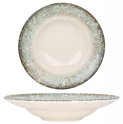 Produktbild von Kütahya Porselen Pasta Teller - Rust Green - Porzellan - 27 cm (450cc)