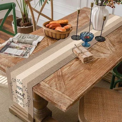 Immagine prodotto di Tovaglia moderna beige 40x140 cm per interni ed esterni