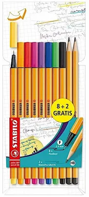 Produktbild von Iden System Großhandels GmbH Point 88 8er+2Bleistifte gratis Stabilo