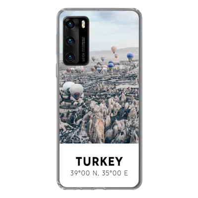 Produktbild von MuchoWow® Handyhülle Schutzhülle Hülle für Huawei P40 Türkei - Felsen - Luftballons Silikon Softcase Handy Hülle - Handytasche