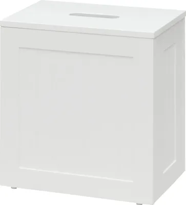 Image de Armoire de salle de bain - Rangement en MDF - 31 x 17 x 33 cm - Compact - Pour serviettes et accessoires de bain - Blanc