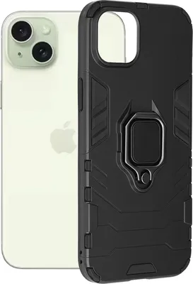 Produktbild von Techsuit Shield Silicone Back Cover Hülle für Apple iPhone 15 Plus - Schwarz