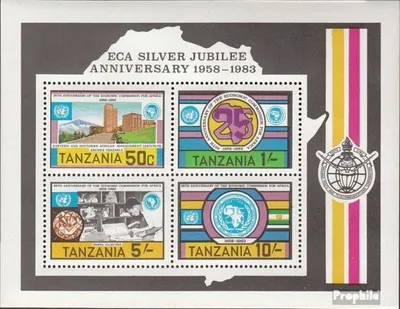 Produktbild von Briefmarken Tansania 1983 Mi Block33 (kompl.Ausg.) postfrisch Afrikanische Wirtschaftskommission