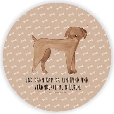 Produktbild von Mr. & Mrs. Panda Kühlschrankmagnet Hund Dogge - Hundeglück - Geschenk, pinnwand magnet, Herz, Hunde, für pinwand, Sprüche, kühlschrank, Deutsche