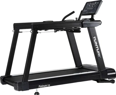 Produktbild von Tunturi Platinum Core Laufband - Hartlaufband Fur Zuhause mit 52 Trainingsprogrammen - 01, - 20 km/h - Bauchmuskeltrainer - Elektrisch - 3 Bedienungspaneele - Rehabilitation
