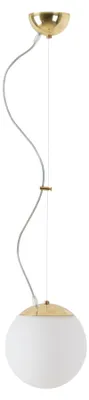 Immagine prodotto di OSMONT ADR70969 ADRIA L1 apparecchio a sospensione in vetro ottone lucido / bianco IP40 4000 K 9W LED DALI