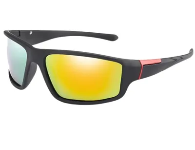 Zdjęcie produktu dla Okulary sportowe - Uniwersalne okulary polaryzacyjne - Ochrona przed odblaskami - Lustrzana czerwień - Lekkie i wygodne -   - Okulary outdoorowe