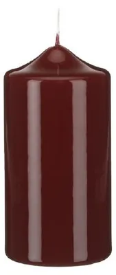 Produktbild von Lackkerzen Stumpenkerzen Bordeaux 120 x Ø 60 mm, 4 Stück