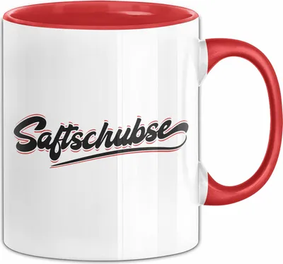 Produktbild von Saftschubse Stewardess Tasse Geschenk Lustiger Spruch Flugbegleiterin (Rot)