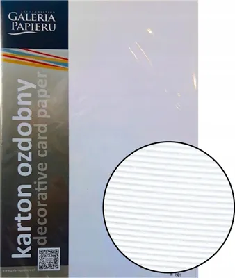 Zdjęcie produktu dla Karton Ozdobny Linie Biały 230G/M2 (20) 9364