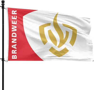 Produktbild von Brandweervlag, 90 x 150 cm, Polyester, für Fahnenmast