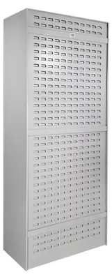 Produktbild von ADB Stahlschrank 40521 lichtgrau 78,0 x 38,0 x 193,0 cm, aufgebaut