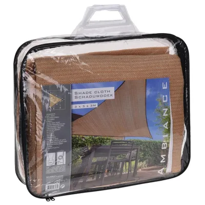 Produktbild von ProGarden Sonnensegel 3x3x3 m Sandfarben Dreieckig