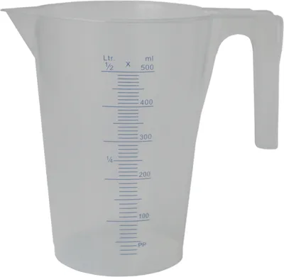 Produktbild von MESSBECHER 81418 0,5l Kunststoff
