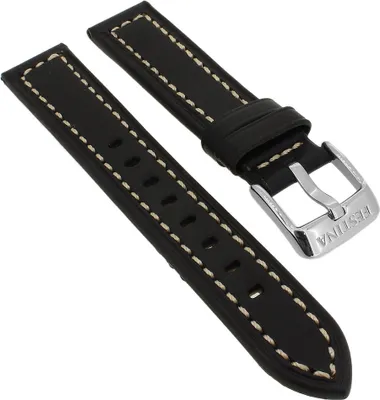Produktbild von Festina Sport  Uhrenarmband 18mm aus Leder in schwarz  F16171/5
